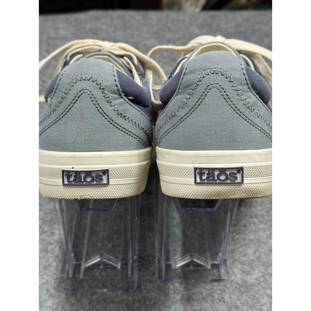 Taos Women's Canvas Lace-Up Sneakers Two Tone Blue Size 8 - Picture 5 of 7